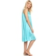 thumbnail image 3 of Lati Fashion Women Nightgown Sleepwear Female Sleep Dress Nightshirt Teal L, 3 of 4
