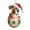 B, variant on Coollooc Dachshund Christmas Ornament, Funny Dog Christmas Tree Ornament, Dachshund Christmas Decorations, Dog Lovers Gift Idea Xmas Decor for Christmas Tree Car Backpacks
