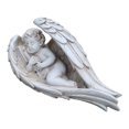 thumbnail image 1 of Estatuillas de Ángel durmiente escultura de resina hogar decoración Gloria Estatua del ángel de alas, 1 of 9