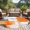 Burnt Orange/Grey, variant on Burnt Orange Grey Round Area Rug 4 FT, Non Slip Indoor Outdoor Rug, Abstract Geometric Oil Painting Modern Washable Soft Circular Carpet Non-Shedding Floor Mat for Coffee Table Nursery Foyer Balcony