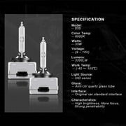 For Ford Flex 2009-2017 Xenon Headlight Bulbs,D3S High/Low Beam+ H11 LED Fog light Bulbs 4pc