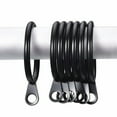 thumbnail image 6 of MODANU 50 Pcs Curtain Rings with 50 Pcs Hooks, 1.18" Drapery Rings, Pinch Pleat Curtain Hooks, Vintage and Rustproof for Window Door Drapes (Black), 6 of 7