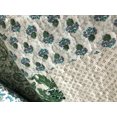 thumbnail image 3 of Green & Blue Multi Printed Brodie Patchwork King Bed Coverlet & Pillow Cases, 3 of 3