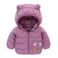 thumbnail image 3 of Winter Kids down Coat Baby Boy Cartoon Warm Eear Hooded Jacket Coats Toddler Girl Zipper Overcoat Children Ski Outerwear,1-6T, 3 of 7