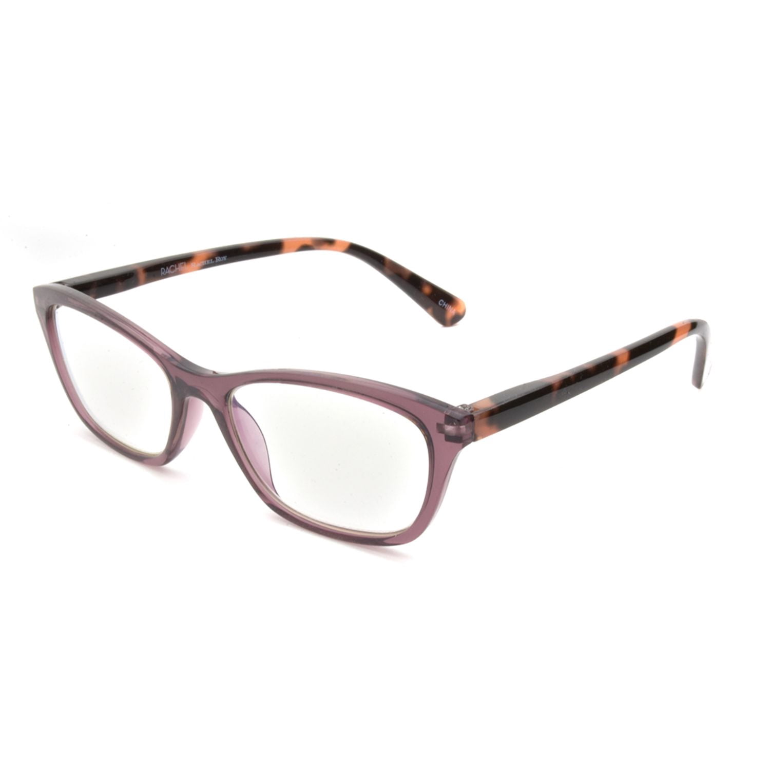 Rachel Rachel Roy 2 Pack Blue Light Reading Glasses, Black and Animal Print, 1.50 Diopter