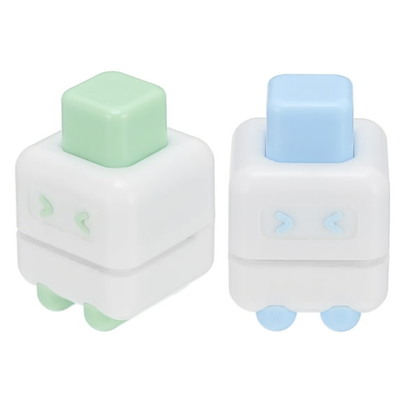 Uxcell 1/5" Single Hole Punch, 2 Pcs Mini Portable Small Hole Puncher 4 Sheet Punch Capacity Metal Paper Puncher for Tag DIY Craft Scrapbook Ticket, Blue/Green