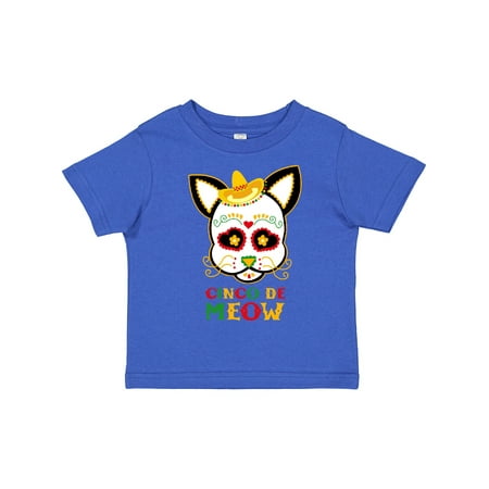 

Inktastic Cinco De Meow Cat Gift Toddler Boy or Toddler Girl T-Shirt