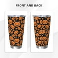 thumbnail image 3 of KLL Halloween Pumpkins Print 40oz Stainless Steel Insulated Car Cup with Spillproof Lid - Keep Your Drink Hot or Cold on the Go-Straw Three-piece Set, 3 of 8