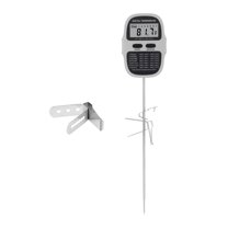 Unique Bargains Instant Read Cooking Thermometer with Clip Grey 9.5 Inch