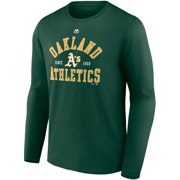 Men's Majestic Green Oakland Athletics High Praise Long Sleeve T-Shirt