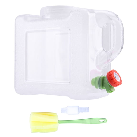 5L Emergency Water Storage Tank Lightweight Water Canister with Faucet with Handle for Camping Vehicle Car
