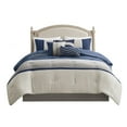 thumbnail image 2 of Madison Park Queen Palisades 7-Piece Faux Suede Comforter Set, Blue, 2 of 5