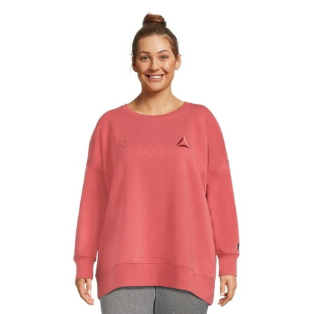 Reebok Women's Plus Size Purpose Crew Neck Sweatshirt