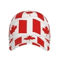 thumbnail image 2 of Disketp Canada Print Baseball Caps For Outdoor Sports Fashion Casual Outdoor Caps Men Women, 2 of 8