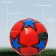 thumbnail image 4 of ZheElen Soft PVC Cover Size 5 Soccer Ball For Smooth Training Rubber Bladder Gives white, 4 of 6