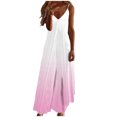 thumbnail image 1 of V Cuello Vestidos de Verano para las Mujeres 2025 Impresión sin Mangas Cuello Redondo Vestido Casual, Imitación Algodón Tirar Marco, 1 of 7