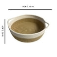 thumbnail image 3 of WHEANG Clearance Cotton Rope Baskets Hand Woven Storage Basket Fabric Tray Bowl Round Open Dish for Fruits Jewelry Keys Sewing Kits, 3 of 3