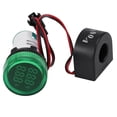 thumbnail image 1 of Mini voltímetro digital amperímetro 22 mm redondo Ac 50-500v 0-100a (verde) Afortunado Sencillez, 1 of 5