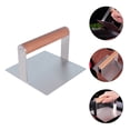 thumbnail image 1 of OULII 1Set Stainless Steel Burger Presser for Griddle Meat Pressing Tool 5.5x3.5in, 1 of 8
