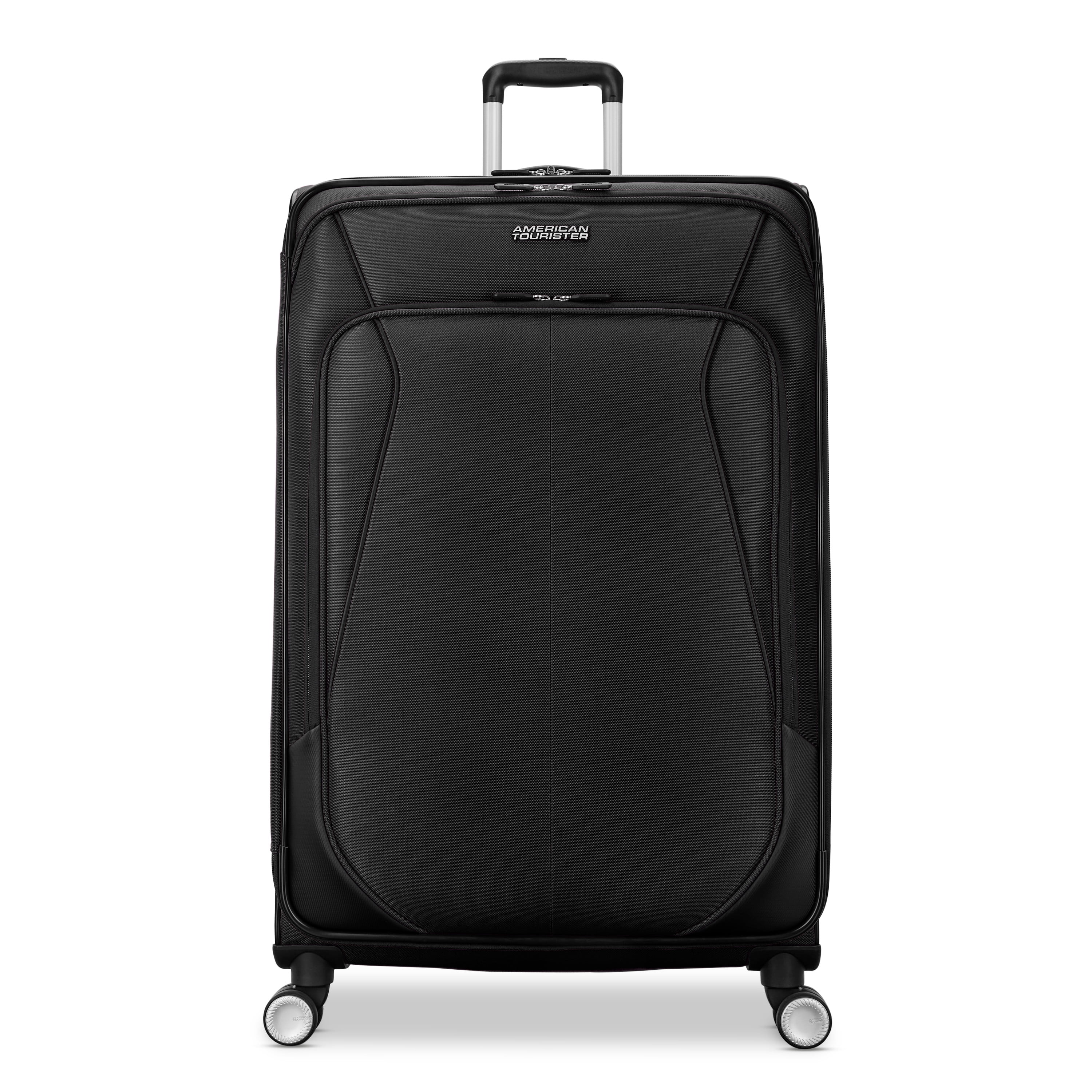 American Tourister 4 Kix 3.0 Softside Large Checked Spinner Suitcase - Black