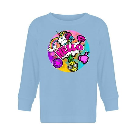 

Hello Comic Style Icons Long Sleeve Toddler -Image by Shutterstock 3 Toddler