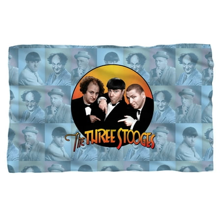 Trevco Three Stoofes Portraits Fleece Blanket (36x58)
