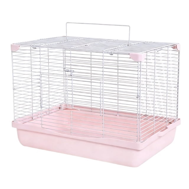 cage pour Hamster avec Poignée pour un Transport Facile et structure Ajourée