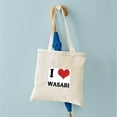 thumbnail image 4 of CafePress - I Love Wasabi Tote Bag - Unisex Canvas Tote Bag, Beige, 1-Piece, 4 of 6
