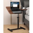 thumbnail image 6 of Magic Co Adjustable Height Retractable Side Table – 19–31in Height, MDF & Carbon Steel, Black, Modern Minimalist Design, 6 of 8