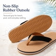 thumbnail image 2 of Aerusi Women’s Lightweight Flip Flops, Cushioned Comfort Thong Sandals, Non-Slip Beach Pool Shower Sandals, 2 of 9