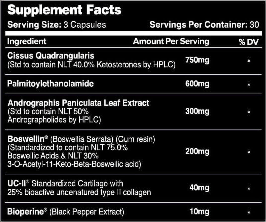Leviathan Nutrition Joint Support | Joint Health Supplement for Mobility for Men & Women, 90 Capsules
