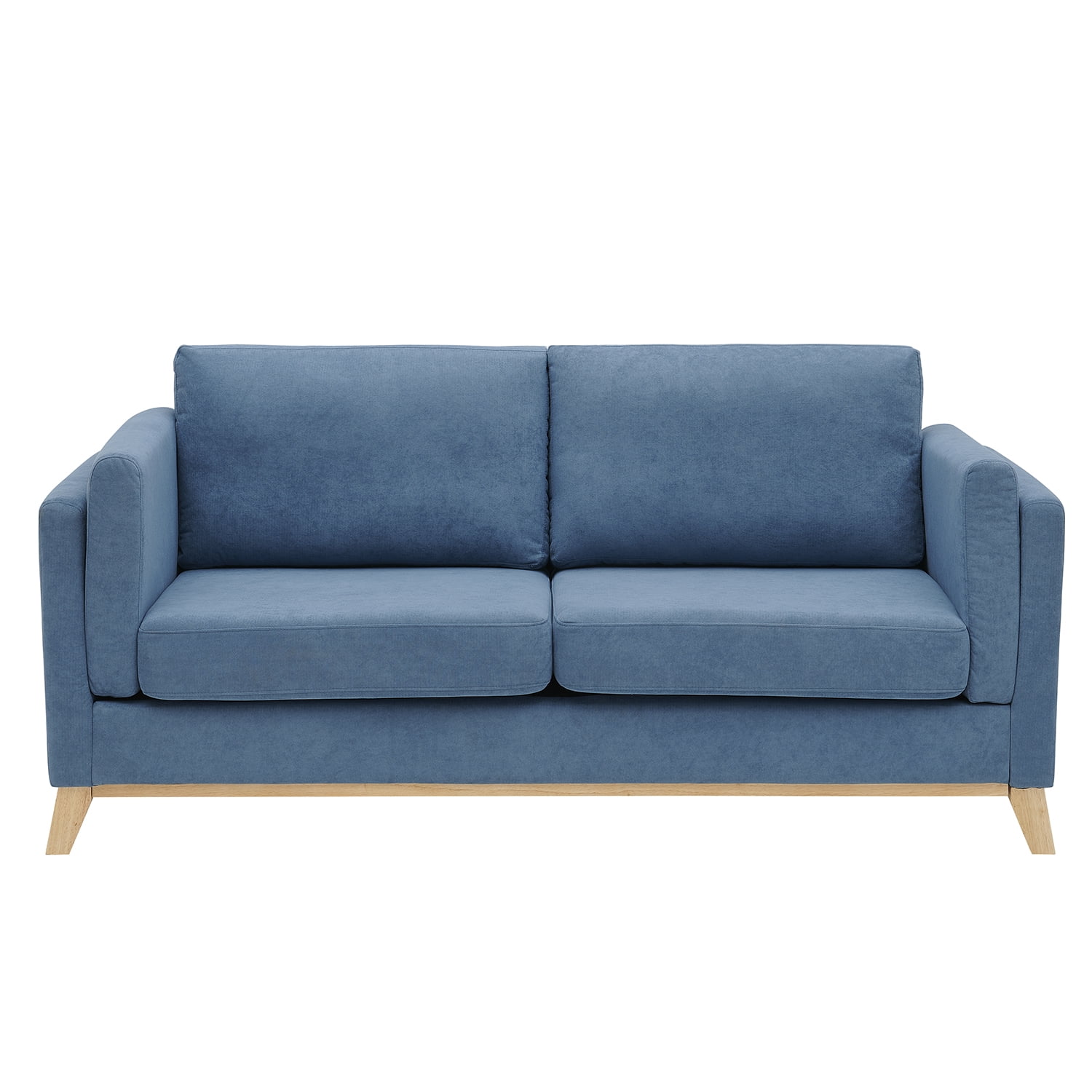 Kadyn 2-Seat Sofa, Chenille Sofa Couch with Soft Cushion and Armrests, Modern Upholstered Sofa for Living Room, Blue Kadyn 2-Seat Sofa, Chenille Sofa Couch with Soft Cushion and Armrests, Modern Upholstered Sofa for Living Room, Blue