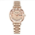 thumbnail image 1 of POEDAGAR Montre pour Femmes Mode Luxe Acier Inoxydable Inoxydable Étanche Montres à Quartz Marque Haut de Gamme Suisse Or Rose Montre-Bracelet pour Dames Cadeau, 1 of 2