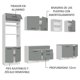 thumbnail image 4 of Cocina Integral Completa Modular Madesa Agata 310cm BG 02, 4 of 5