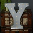 thumbnail image 2 of Efavormart 2 FT | Vintage Metal Marquee Letter Lights Cordless With 16 Warm White LED - Y, 2 of 11