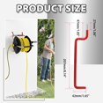 thumbnail image 3 of 10 Pcs Bicycle Hooks, Screw-in Storage Hooks Hanger for Garage/Ceiling/Wall(Red, Without Anchors), 3 of 3