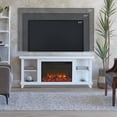 thumbnail image 2 of Real Flame Penrose 58" Slim Electric Fireplace TV Stand in Driftwood, 2 of 6