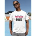 thumbnail image 2 of Patriot Dad Stars Graphic Men White T-Shirt, Male Medium, 2 of 4