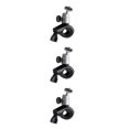 thumbnail image 3 of Redempat Camera Mount Bike Motorbike Front Bar Camera DV Support Handlebar Aluminum Alloy Camera Support Rack 360 Degree Rotation Stand Silver 3Set, 3 of 6