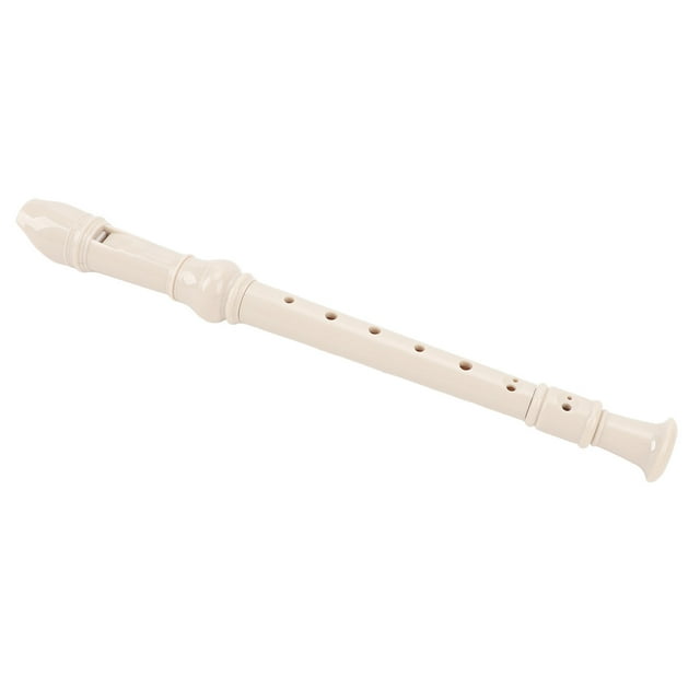 8 Hole Soprano Recorder Instrument German Style C Key Flute ABS Detachable Design Exquisite Craftsmanship Comfortable Playability Convenient Storage Black with Protective Case for