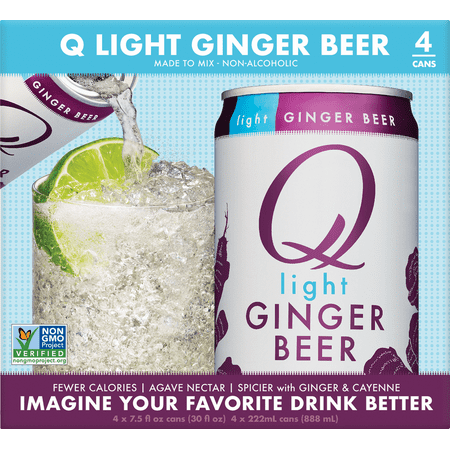 QDR LIGHT GINGER BEER ( 6 X 7.5 OZ )