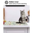 thumbnail image 6 of Large Induction Cooktop Protector Mat Colorful Flowers Stove Top Covers for Electric Stove, Botanical Wildflowers Floral Green Decorative Stove Burner Cover Mats, Glass Top Stove Cover, 6 of 7