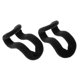 thumbnail image 5 of 10pcs Los Mini Flocado Percha Suspensión De Los Clips s De Negro SM SunniMix Percha Flocada Hoos, 5 of 7
