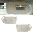 thumbnail image 2 of Left+Right Sun Visor Gray For 13-18 Pathfinder 14-17 Infiniti QX60 w/ Lamp, 2 of 10
