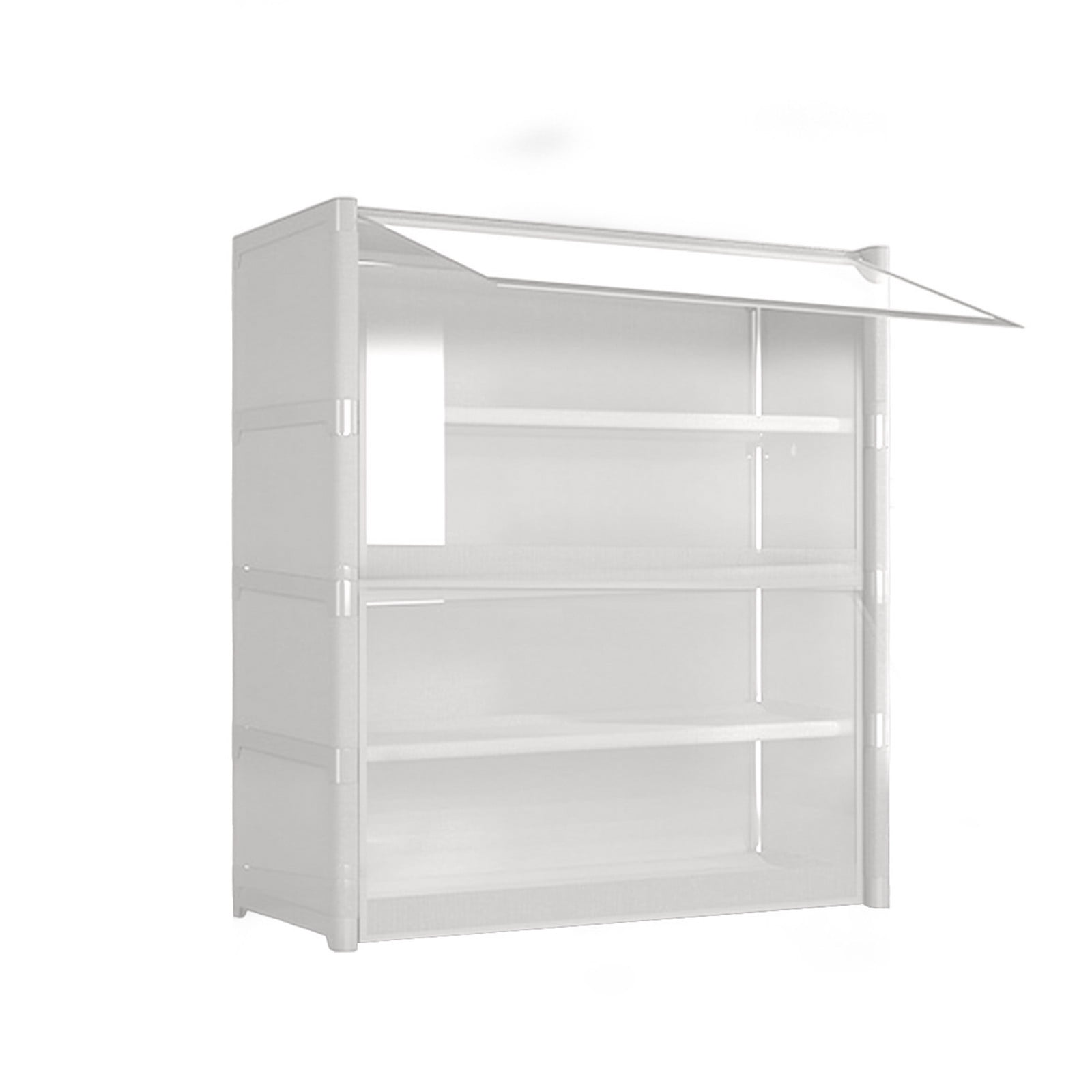AuroraX 4-Tier Shoe Rack Organizer Holds 12 Pairs Shoe Rack Organizer Transparent Space Saver Shoe Organizer Metal Shoe Rack For Entryway Gifts For Women
