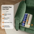 thumbnail image 4 of CHITOOMA Power Recliner Chair for Adults, Electric Recliner with Adjustable Backrest & Footrest, Remote Control, Chenille Fabric, High Back, Thick Cushion for Living Room,Bedroom,Home Theater,Green, 4 of 7