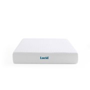 Lucid Bliss Queen Tight Top 10 Plush Memory Foam Mattress with Gel Infusion and Ventilation