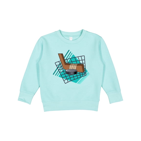 Inktastic Hockey Puck and Stick Toddler Sweatshirt