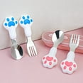 thumbnail image 3 of YAOMOBB Cartoon Spoon Cute Cartoon Spoon Easy to Clean Mini Spoon with Paw Design for Daily Use, 3 of 6