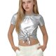thumbnail image 1 of Niños Disfraces Niños Primavera Verano Color Sólido Carnaval Festa Festival Desempeño Cuello Redondo Camiseta Top para Niño Pequeño, 1 of 8